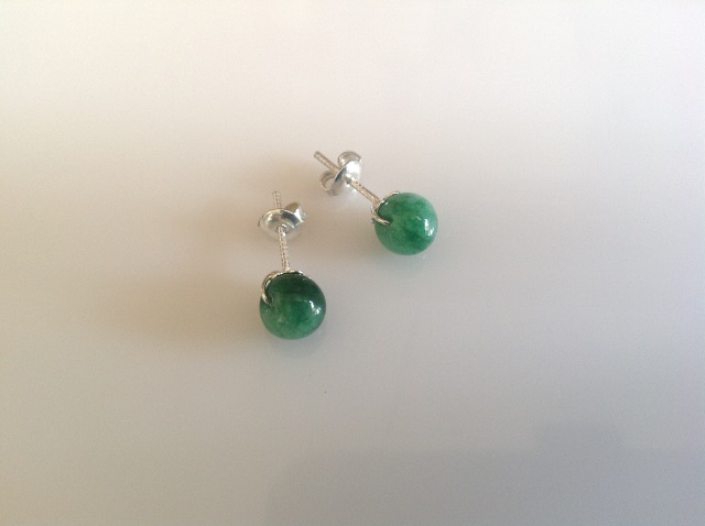 Boucles d'oreilles en jade - modle 13